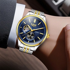 Full <b>Automatic</b> Mechanical Steel <b>Watch</b> 43mm Dial <b>Skeleton</b> Tourbillon Custom Logo <b>Watch</b> Luxury Mechanical <b>Watch</b> for Men <b>Automatic</b> - Product Image 5