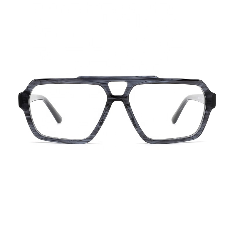 IG Eyewear Clear Lens Pilot Sunglasses - Retro Silver Frame, Spring Hinges, UV400 Protection