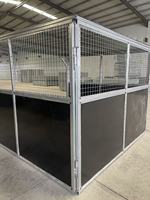 Abri de cheval en acier galvanisé, écurie, hangar, toit, abri portable, écuries écologiques, facile à assembler