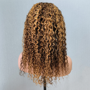 批发钢琴4/27混色13X4蕾丝前假发100% 人发水波高亮假发巴西人发供应商鲁布 - Product Image 4