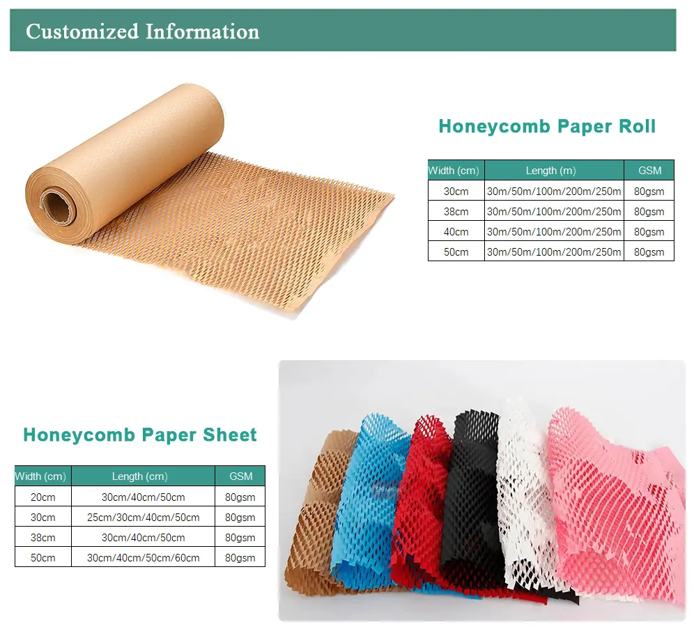 Tyt Biologisch Afbreekbaar Eco-Vriendelijk Recyclebaar Cadeau Voor Honingraat Kraftpapier Honingraatpapier