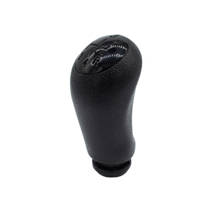Renault Car Gear <b>Knob</b> 5-Speed Leather <b>Shift</b> Lever Ergonomic Black Manual Transmission Handle - Product Image 2