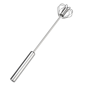 Batteur à œufs semi-automatique en acier inoxydable Homori, presse manuelle rotative, outil de pâtisserie de cuisine, petite, moyenne et grande taille - Product Image 5