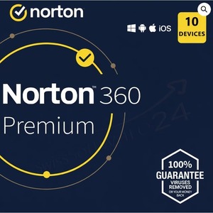 Licence logicielle antivirus <span class=keywords><strong>Norton</strong></span> <span class=keywords><strong>360</strong></span> Premium 10 PC 1 an, licence par e-mail, envoi rapide en Europe - Product Image 1