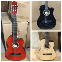 6 String Nylon Classical Guitar Available in Round Body or Cutaway Design Wholesale Musical Instrument Suitable for Beginners