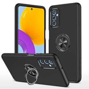 Cover per telefono con foro prezioso ibrido a doppio strato per <span class=keywords><strong>Samsung</strong></span> <span class=keywords><strong>M52</strong></span> 5G A03S, con anello rotante regolabile al 360 - Product Image 1