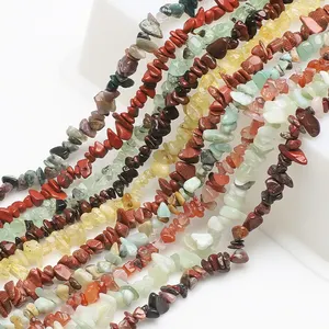 Zhubi cristal pedra natural lascas multi cores ágata cascalho vidro contas soltas para fazer jóias artesanato artesanal