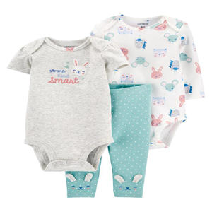 Ropa para Bebés Recién Nacidos, Niños y Niñas, de 3, 6, 9, 12 y 18 <span class=keywords><strong>Meses</strong></span>, Conjunto de Mameluco de Manga Corta y Pantalones Largos, Trajes de Verano para Bebés, Mameluco de Algodón - Product Image 6