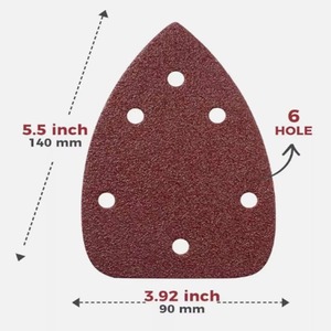 Lijadora orbital aleatoria eléctrica SATC 140x140x90mm de 6 orificios con disco de lijado de grano 80, 120V/230V - Product Image 3
