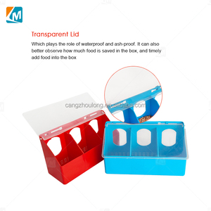 YZB LMB24 Pigeon Buveur Cage À Oiseaux Graine Tasse Volaille Suspendu En Plastique Fente Mangeoire pour Cage - Product Image 5