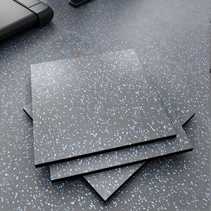 <b>Rubber</b> Gym <b>Floor</b> Mats Non Slip Protective Tiles for Heavy Duty Equipment Area - Product Image 1