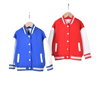 3-10T Vêtements d'Automne pour Enfants Veste de Baseball Impression Personnalisée Hiver Garçons Filles Coton École Sport Baseball Veste Chaude
