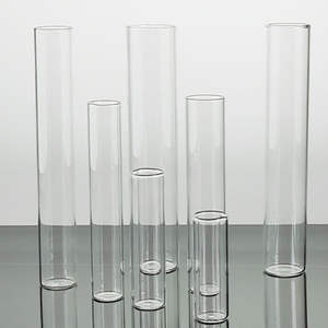 Tube à essai en verre transparent à fond plat de qualité médicale personnalisé à forte vente avec bouchon pour fournitures de laboratoire - Product Image 2