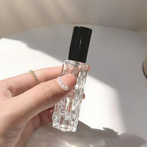 Cosmetics Portable Mini Empty Twist up Refillable Glass 10ML <b>Perfume</b> <b>Sample</b> <b>Bottle</b> Clear Rectangle Spray <b>Perfume</b> <b>Bottle</b> - Product Image 2