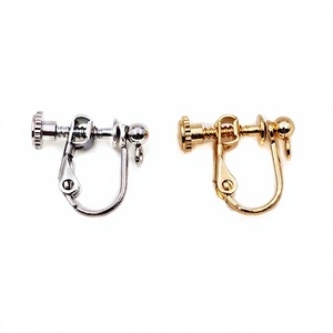 316 Edelstahl Galvanisierte Ringförmige Schraubbare Ohrring-Adapter Piercingfreie Ohrringe DIY Modeschmuck - Product Image 4