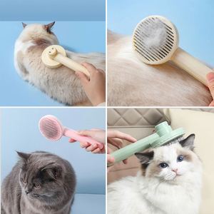 Cat <b>Brush</b> Grooming <b>Brush</b> for Cats Remove Hairs Cat Hair Remover <b>Pets</b> Hair Removal Comb Massages Particle Grooming Accessories - Product Image 4