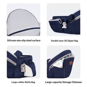 Siège de Hanche Multifonctionnel Transfrontalier pour Bébé avec Rangement, Conception à Bandoulière Unique, 0-3 Ans, 20KG, <span class=keywords><strong>Ceinture</strong></span> de Sécurité Respirante - Product Image 4