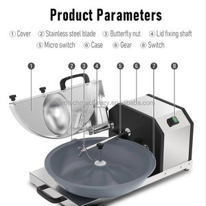 เครื่องบดสับอาหารอเนกประสงค์ยี่ห้อ Yunqingtech เครื่องบดเนื้อไฟฟ้า เครื่องสับผัก เครื่องผสมอาหาร เครื่องบดเนื้อเชิงพาณิชย์ - Product Image 2