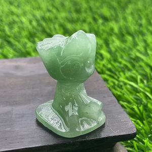 Petites sculptures de Groot en cristal de 1,5 pouce, pierres de guérison et d'artisanat - Product Image 6