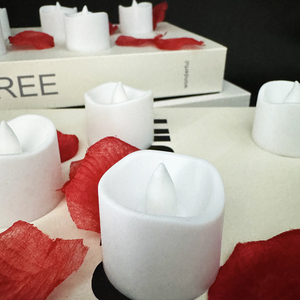 Bán buôn trang trí nội thất đám cưới và các bên Diwali Hàng Mã nến nhựa trắng LED Pin hoạt động nến - Product Image 6