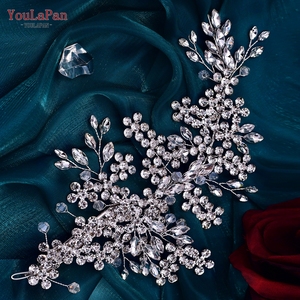 YouLaPan - Joyería de Cristal de Lujo para el Cabello de Novia, Accesorios para el Cabello de Novia, Pinza para el Cabello de Novia, Tiara para Concurso de Belleza, Horquillas para el Cabello, HP253 - Product Image 4