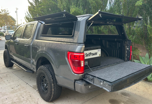 Couverture de benne rigide pliable en 4 parties, étanche, 4' 6'', pour Maverick Pickup 2012+, Ford Ranger & <span class=keywords><strong>Silverado</strong></span> 1500 Wildtrak - Product Image 5