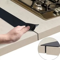 Bande d'étanchéité en silicone résistante à la chaleur et à l'huile pour cuisinière à gaz, bande de couverture pour interstice de cuisinière et comptoir de cuisine