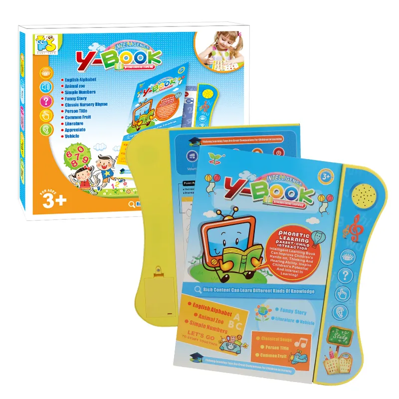 Early educational talking toy kids voice learning book baby reading machine toy