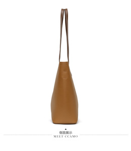 Sac fourre-tout de luxe en cuir véritable pour femme, grand sac à main de marque de créateur, sac à bandoulière pour femme - Product Image 4