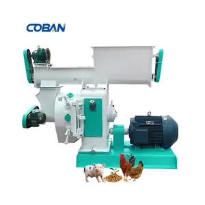 55kw Cattle Feed Granule Pelletizer Processing Pig Poultry Animal Chicken Feed Making Pellet Machine for Livestock Farm Line