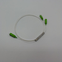 Splitter PLC Kustom 1x2 SC APC Mudah Dipasang Kabel Putih Tipe Mini