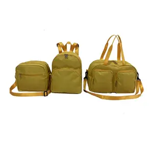 2024 New School Day 3 Pcs Set Children's School Bag School Backpack For Teenager Girls Anti-Theft Travel Backpack