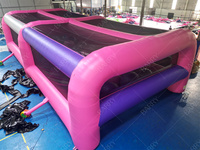 Parcours d'obstacles gonflable extrême 5K avec grandes balles en PVC et souffleur, parcours d'obstacles Ninja Run