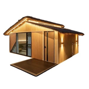 Maison en bois, cabane mobile, hôtel, design rustique, usage résidentiel extérieur, hébergement en station balnéaire - Product Image 1
