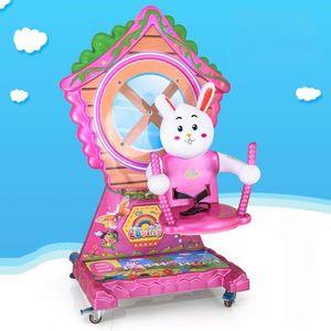 Nueva Casa de Juegos Eléctrica Operada con Monedas para Niños, con Rueda de la Fortuna, Coche de Juguete Circular y Máquina de Columpio con Música MP3 - Product Image 2