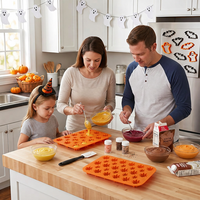 SILIKOLOVE Moule à bonbons en silicone de qualité alimentaire 100% sans BPA, en forme de mini araignée d'Halloween, personnalisable, conforme aux normes LFGB