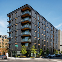 Immeubles préfabriqués de grande hauteur, multi-résidentiels, appartements, bâtiments de bureaux préfabriqués en structure métallique légère