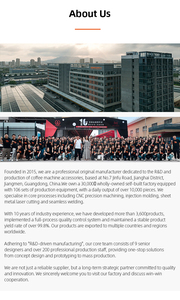 Porte-filtre à café expresso WPM 58MM sans fond avec 2 oreilles et poignée personnalisée - Product Image 4