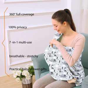 Housse de siège auto multi-usages pour allaitement, motif dinosaure gris, pour garçons et filles - Product Image 4