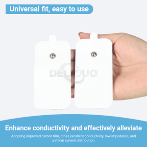 Bantalan puluhan tidak alergi, Unit puluhan EMG bantalan elektroda ECG hidrogel puluhan, pemijat elektronik, bantalan elektroda kompatibel biotinggi - Product Image 2