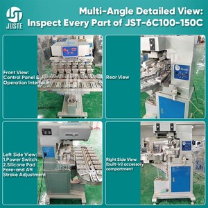 Máquina de tampografía multicolor de 5-6 colores con transportador para discos de hockey, pintalabios, coches, USB y <span class=keywords><strong>Lego</strong></span> - Product Image 6