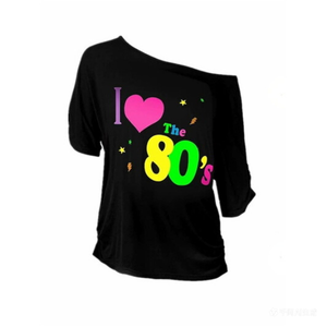 Kit de Costume Huayi 19 Pièces en Velours Années <span class=keywords><strong>80</strong></span> : T-shirt, Leggings, Jupe <span class=keywords><strong>Tutu</strong></span>, Bandeau – Unisexe Adulte - Product Image 2