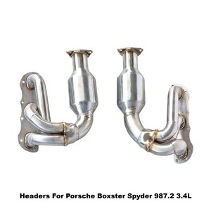 Colectores de Escape de Alto Rendimiento Vortex para Porsche Boxster Spyder 987.2 3.4L 2010-2012, Piezas de Colector de Alto Flujo - Product Image 1
