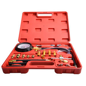 Kit de <span class=keywords><strong>Test</strong></span> de pression d'huile moteur 12 pièces, testeur outil de Garage de voiture dispositifs d'avertissement de faible niveau d'huile - Product Image 4