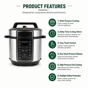 Autocuiseur Électrique Intelligent Multifonctionnel avec Tasse Mesureuse, Écran LED Numérique et Cuve Intérieure Antiadhésive – Idéal pour la Cuisson Commerciale du Riz - Product Image 2