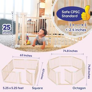 <span class=keywords><strong>Parc</strong></span> de jeu pliable en bois <span class=keywords><strong>pour</strong></span> <span class=keywords><strong>bébé</strong></span>, grand enclos de jeu 2-en-1, idéal <span class=keywords><strong>pour</strong></span> les nouvelles mamans, clôture portable - Product Image 5