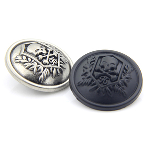 Nhà Máy Trực Tiếp Vàng Bạc Brass Kim Loại Khắc Ban Nhạc Đồng Phục May Nút - Product Image 6