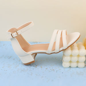 Nouvelles chaussures à talons pour filles, nœud perlé, princesse, été, chaussures de danse, performance scolaire, chaussures de scène, fête, sandales pour filles - Product Image 3