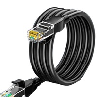Kabel Patch UTP CAT6 Anti-Crosstalk Tahan Lama, Perawatan Mudah, Jaket PVC untuk Jaringan Rumah & Komersial