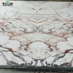 แผ่นผนัง Spc ของฝรั่งเศสแผ่น Smils หินอ่อนแผงฝาผนัง En Marbre แผ่นหินอ่อนพีวีซี - Product Image 1